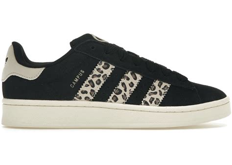 adidas campus black leopard print